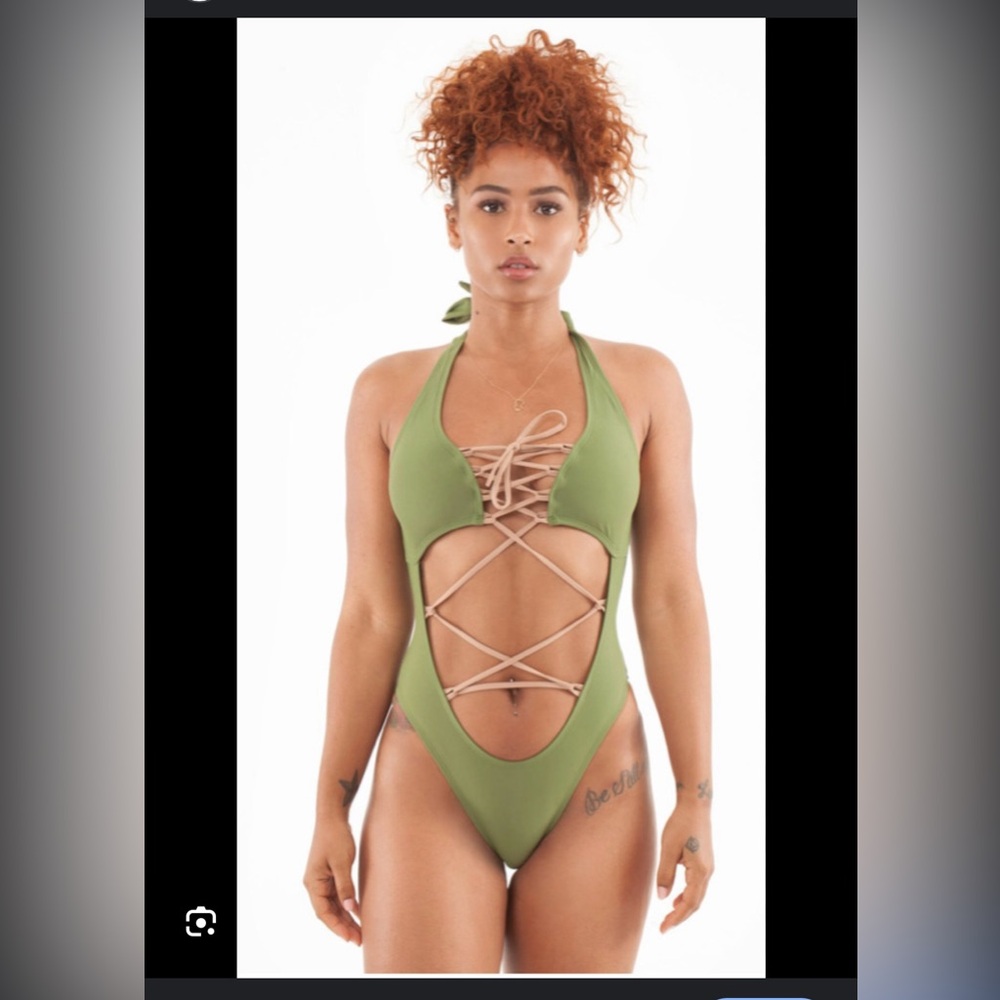 Black and Yellow Women's One Piece Swimsuit